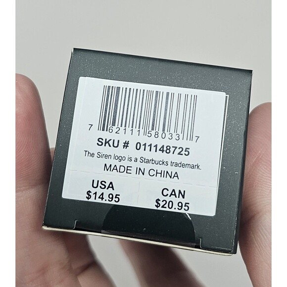 Starbucks Winter 2024 Black Pleated Cold Cup Keychain New Stocking Stuffer - Picture 3 of 6